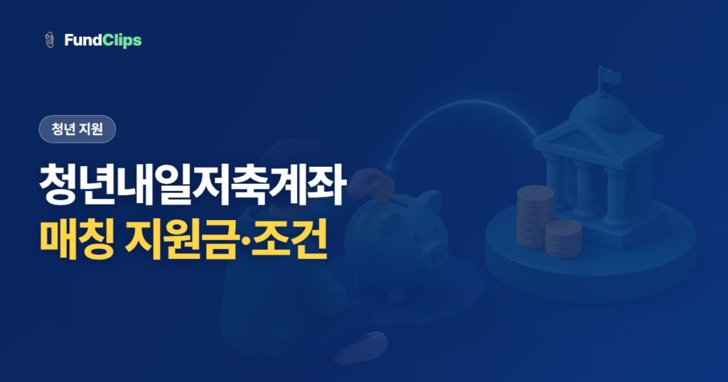 청년내일저축계좌 조건과 지원금, 월 10만원 넣으면 얼마 받나
